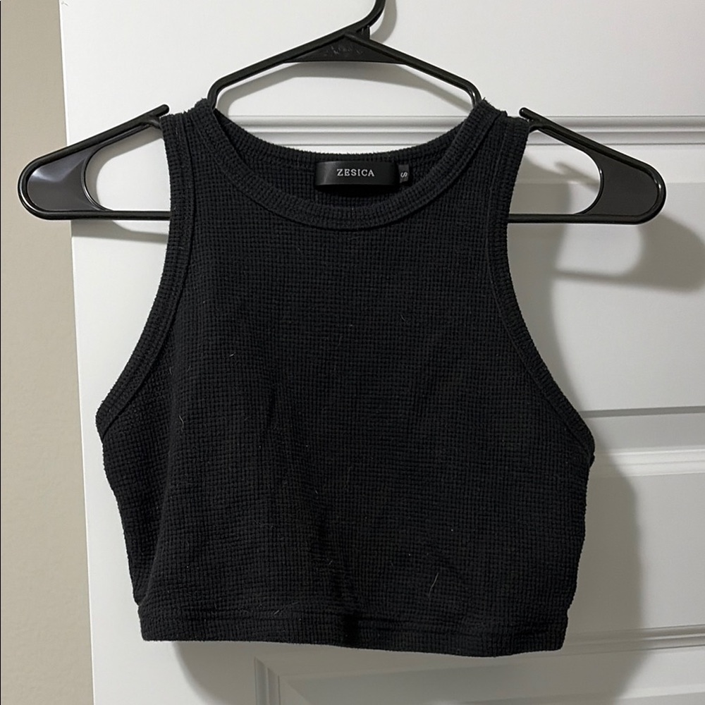 Black Women's Crop Top